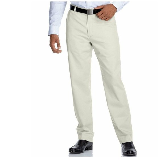 Men's Pants John Ashford Twill Cotton Flat Front size 30, 38 NEW - Picture 2 of 5